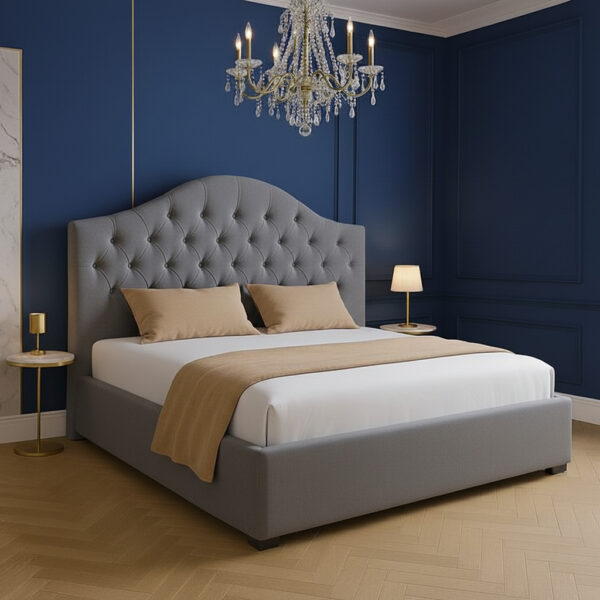 Elysian Curve Upholstered Bed