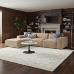 Averra Modular 4-Piece Fabric Sectional Sofa