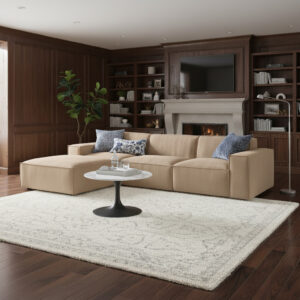 Averra Modular 4-Piece Fabric Sectional Sofa