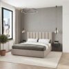 Linear Velvet Bed