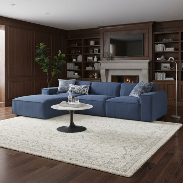 Averra Modular 4-Piece Fabric Sectional Sofa
