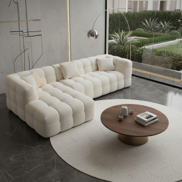 Lunara Cloud Modular Bouclé Sectional Sofa
