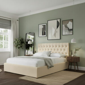 Serene Velvet Tufted Bed