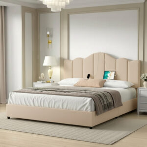 Aurelia Crown Upholstered Bed