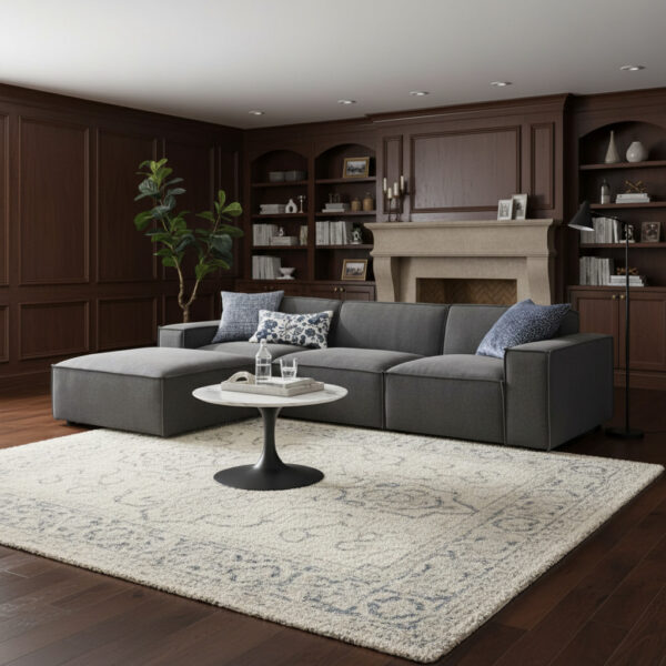 Averra Modular 4-Piece Fabric Sectional Sofa