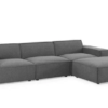 Averra Modular 4-Piece Fabric Sectional Sofa