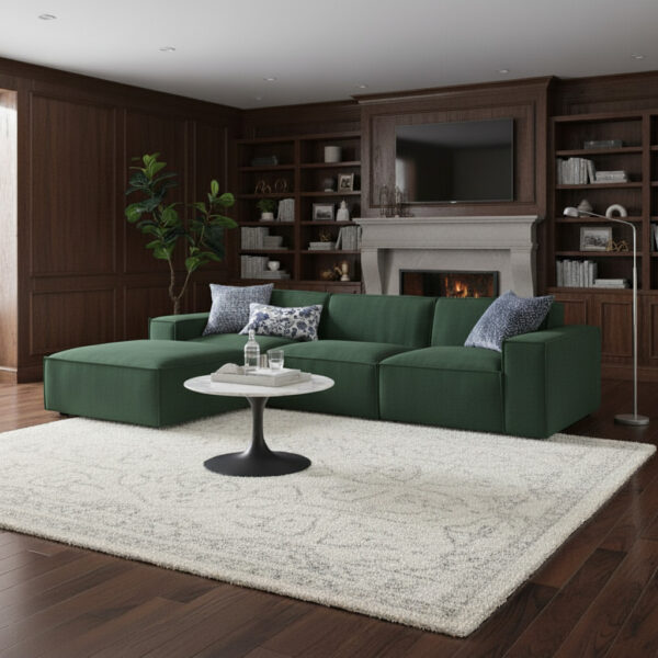 Averra Modular 4-Piece Fabric Sectional Sofa