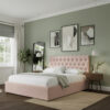 Serene Velvet Tufted Bed
