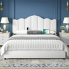 Aurelia Crown Upholstered Bed