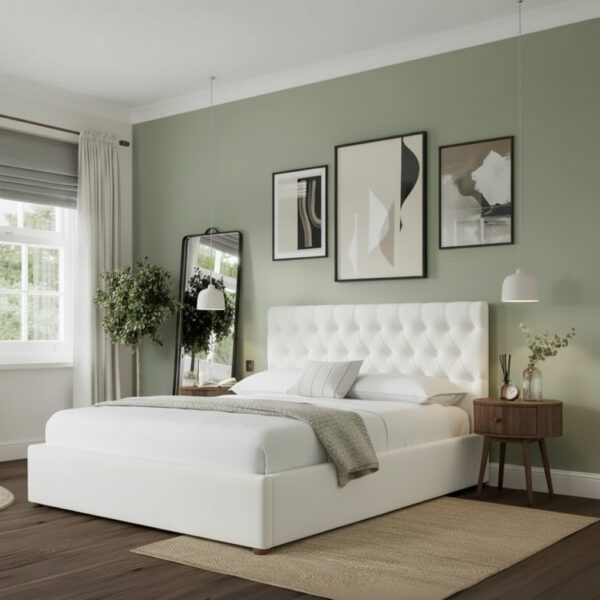 Serene Velvet Tufted Bed